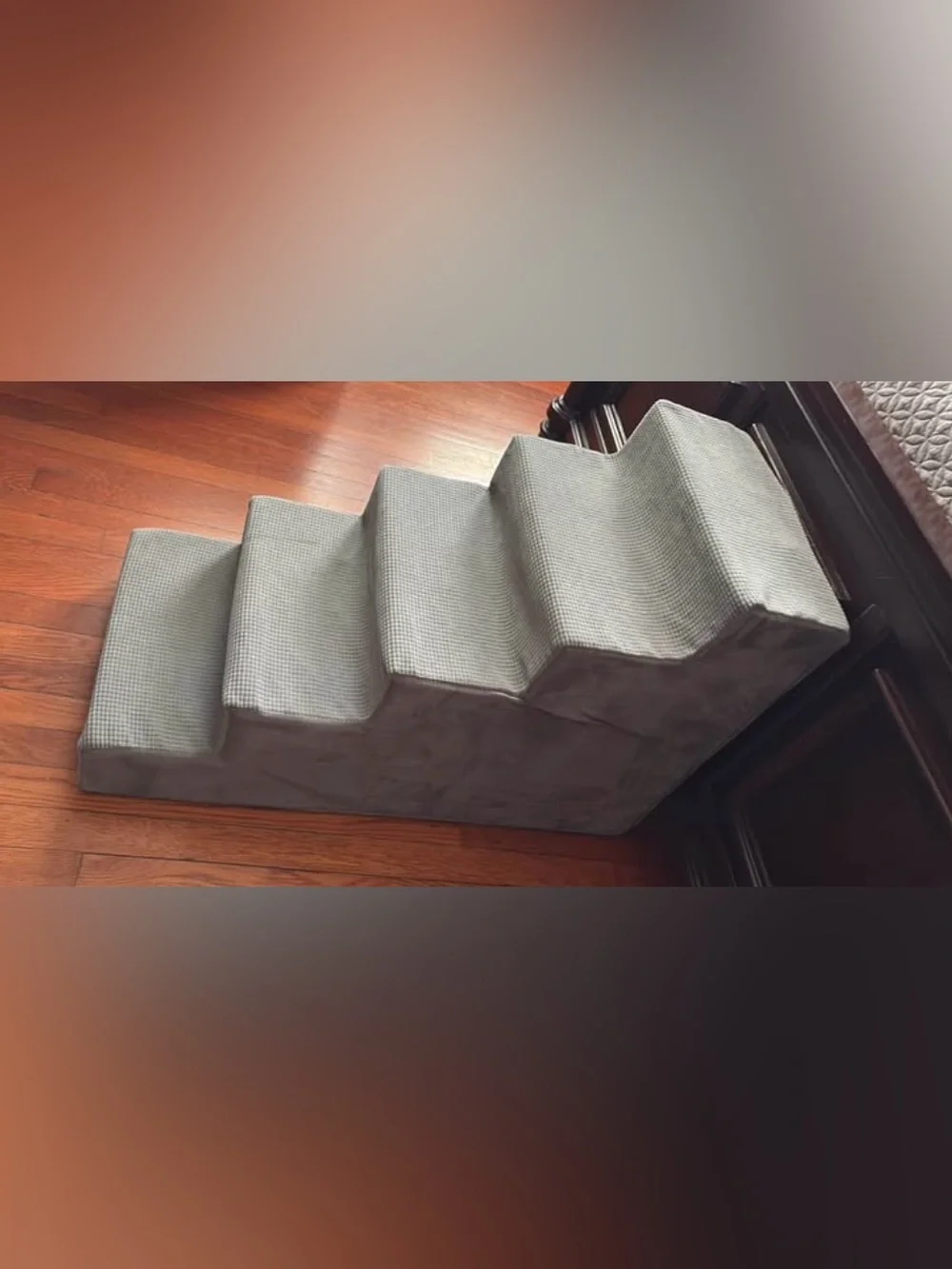 Amazon Gray Pet Stair Steps for Dogs